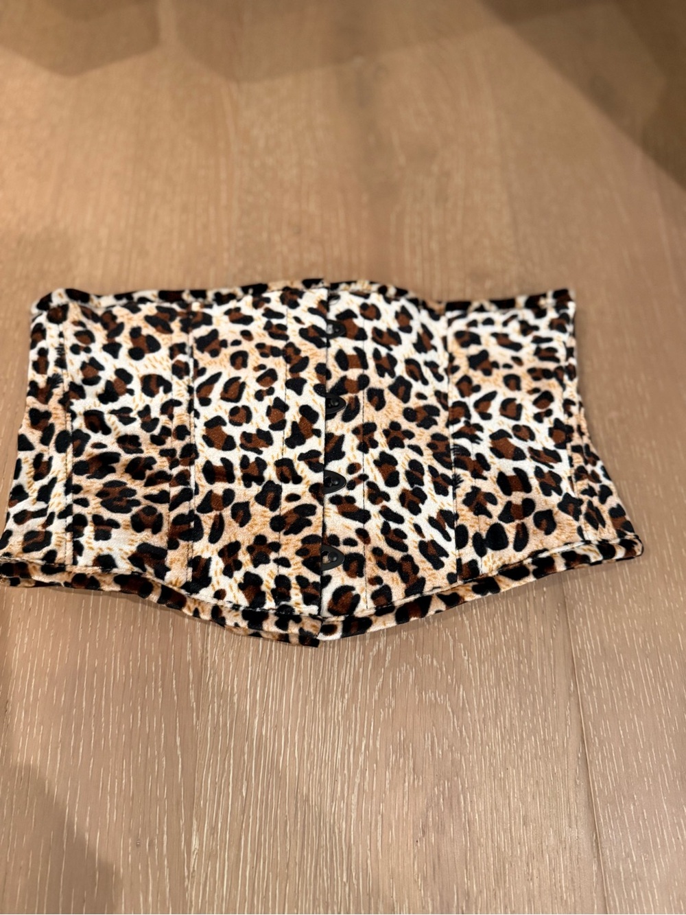 Leopard Print Corset Belt - size medium- never worn